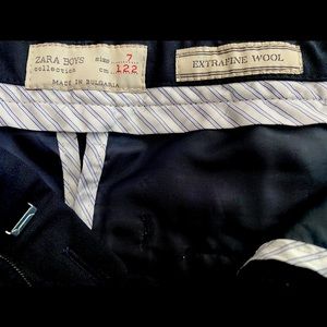 Zara Boys extra fine wool pants size 7